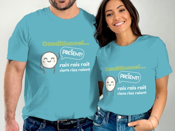 T-shirt pédagogique unisexe - Conditionnel - Image 2