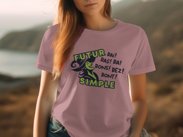 T-shirt pédagogique coupe décontractée ajustée - Futur Simple - Image 4