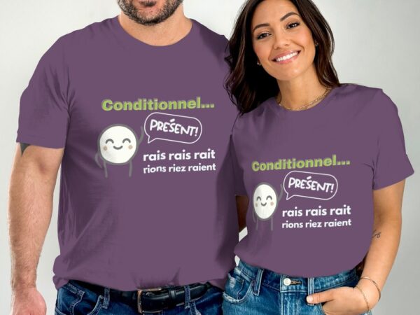 T-shirt pédagogique unisexe - Conditionnel - Image 4