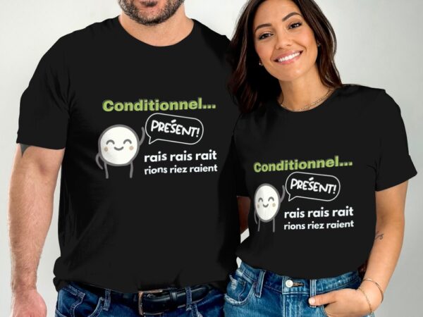 T-shirt pédagogique unisexe - Conditionnel - Image 5